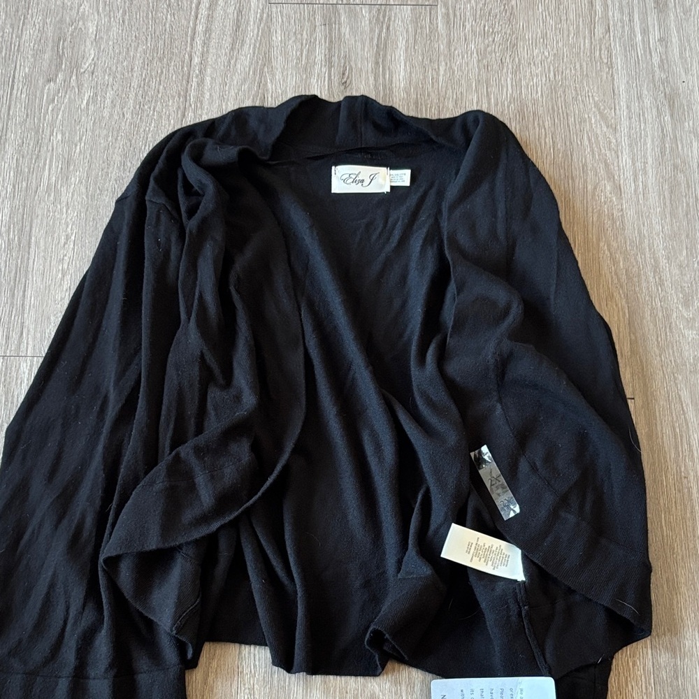 Eliza J Black Cardigan Sweater